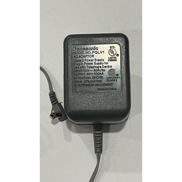 Genuine Panasonic AC / DC Adapter Home Phone Power Supply PQLV1 9V 500mA - Picture 1 of 2